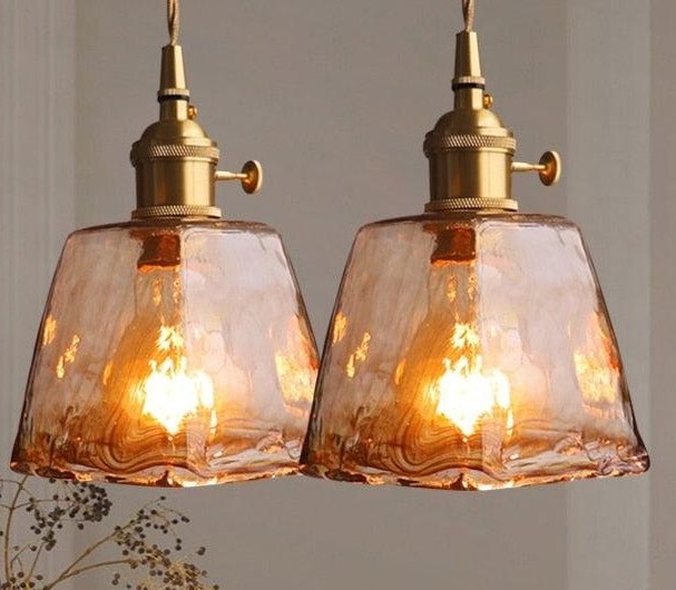 Amber Pendant Light