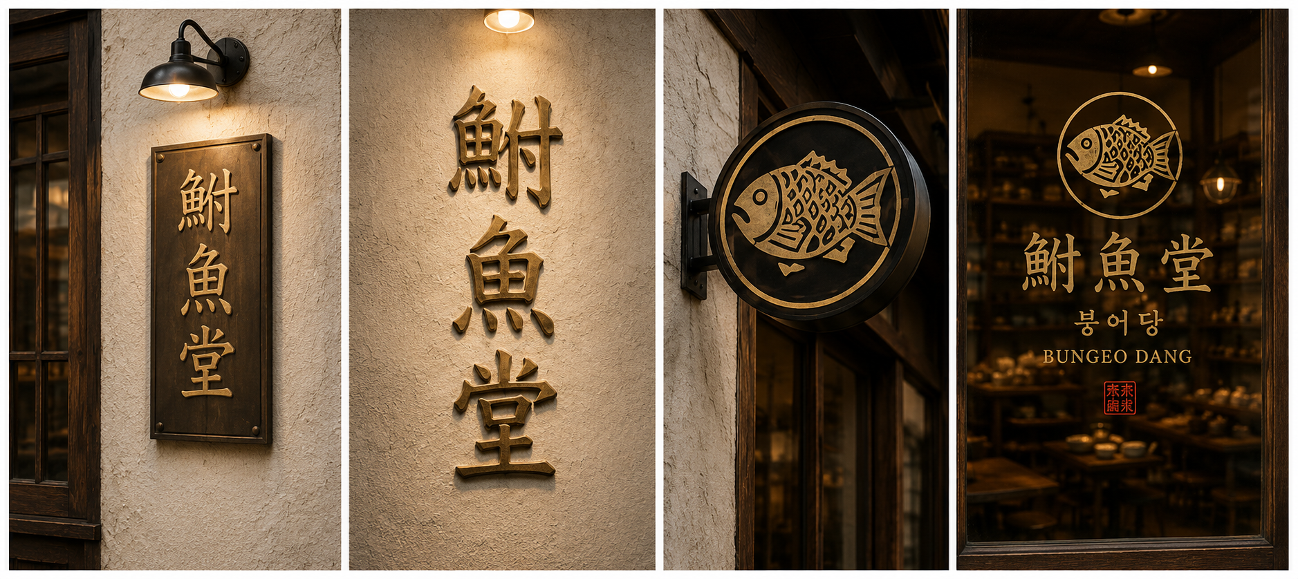 Signage 4-Panel Grid