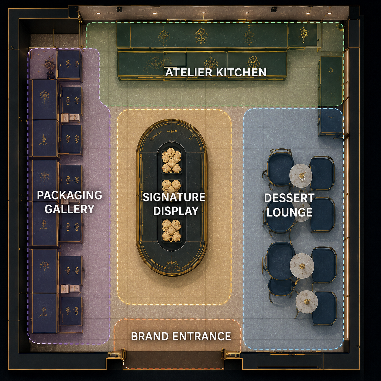 KOVI Floor Plan — Labeled