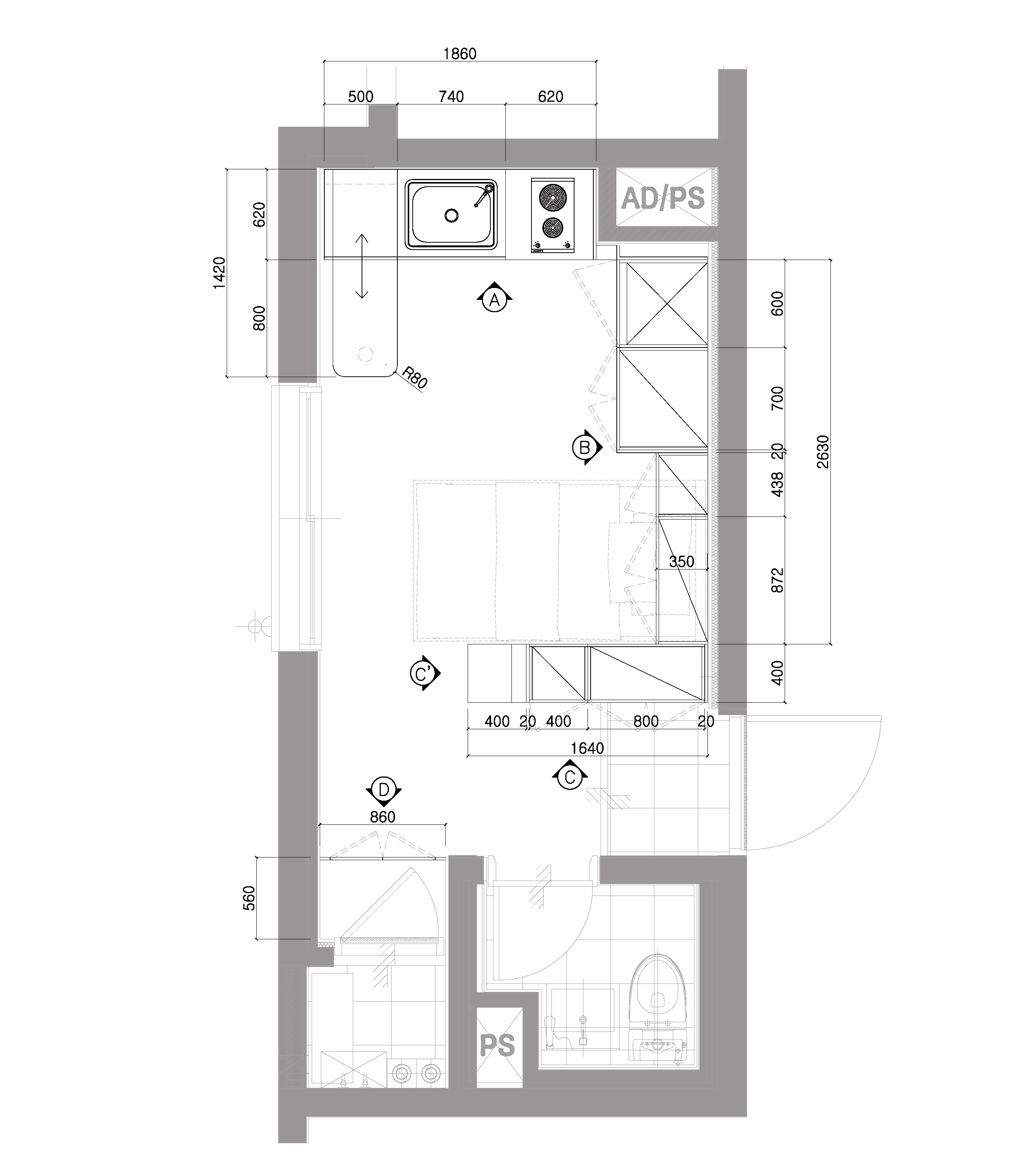 A type Floor plan