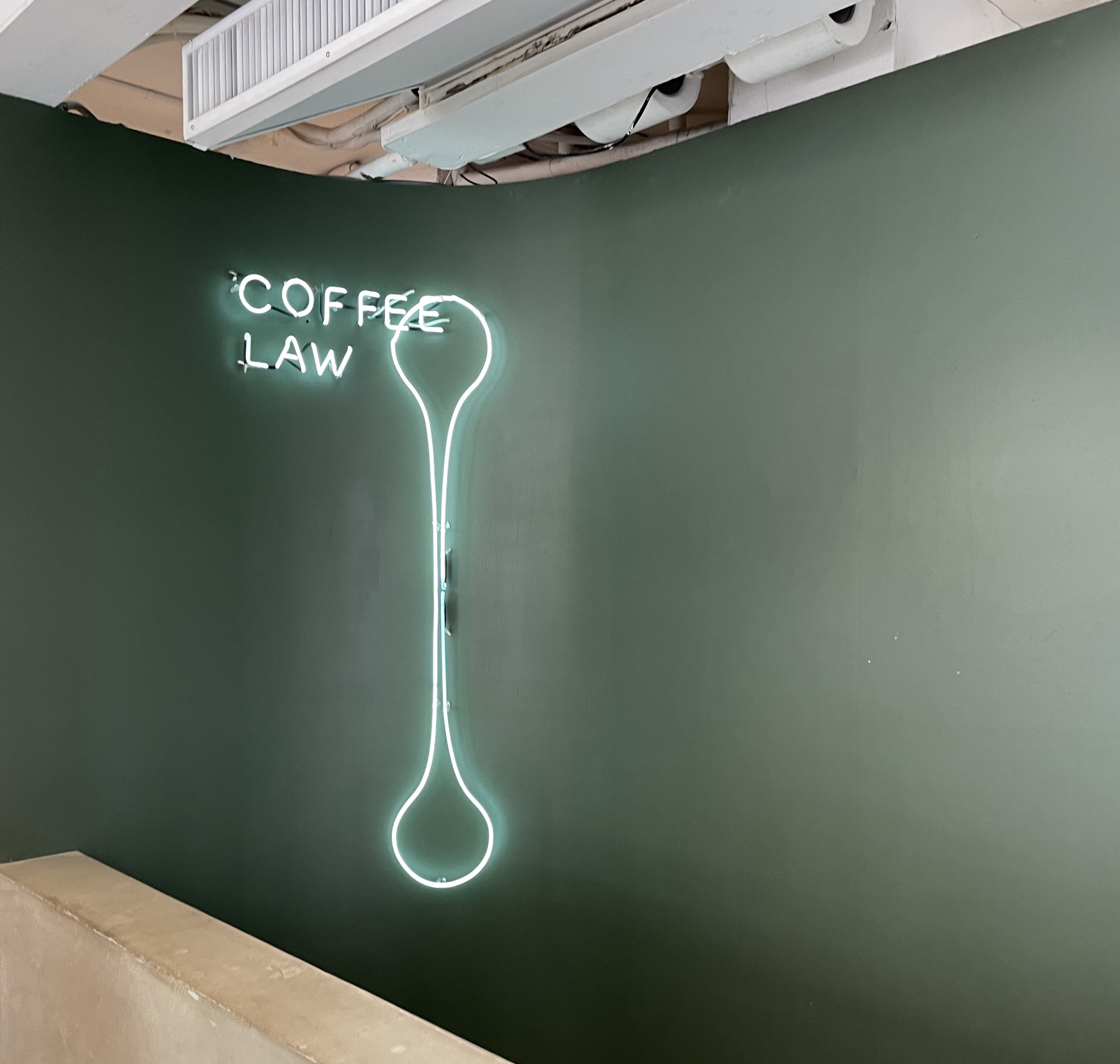 Coffee Law neon sign