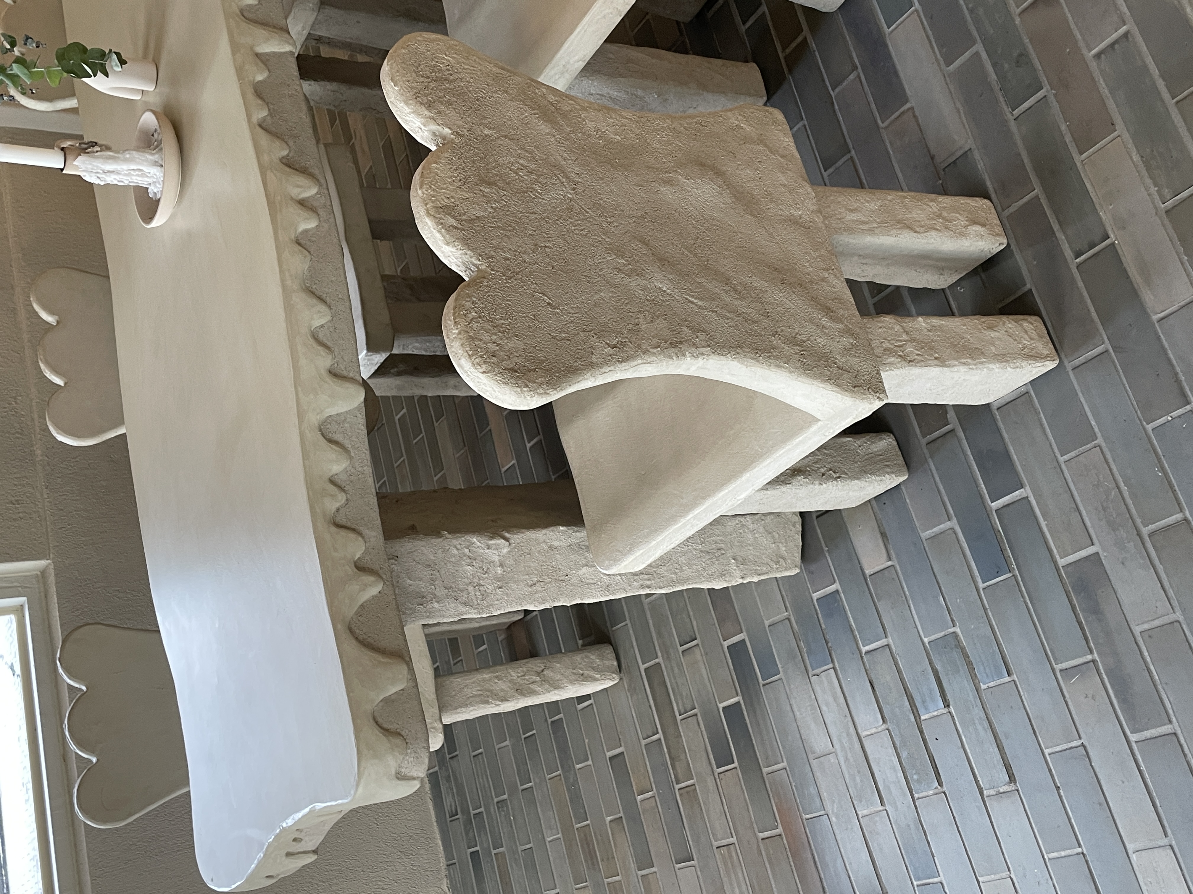 Stone chair detail