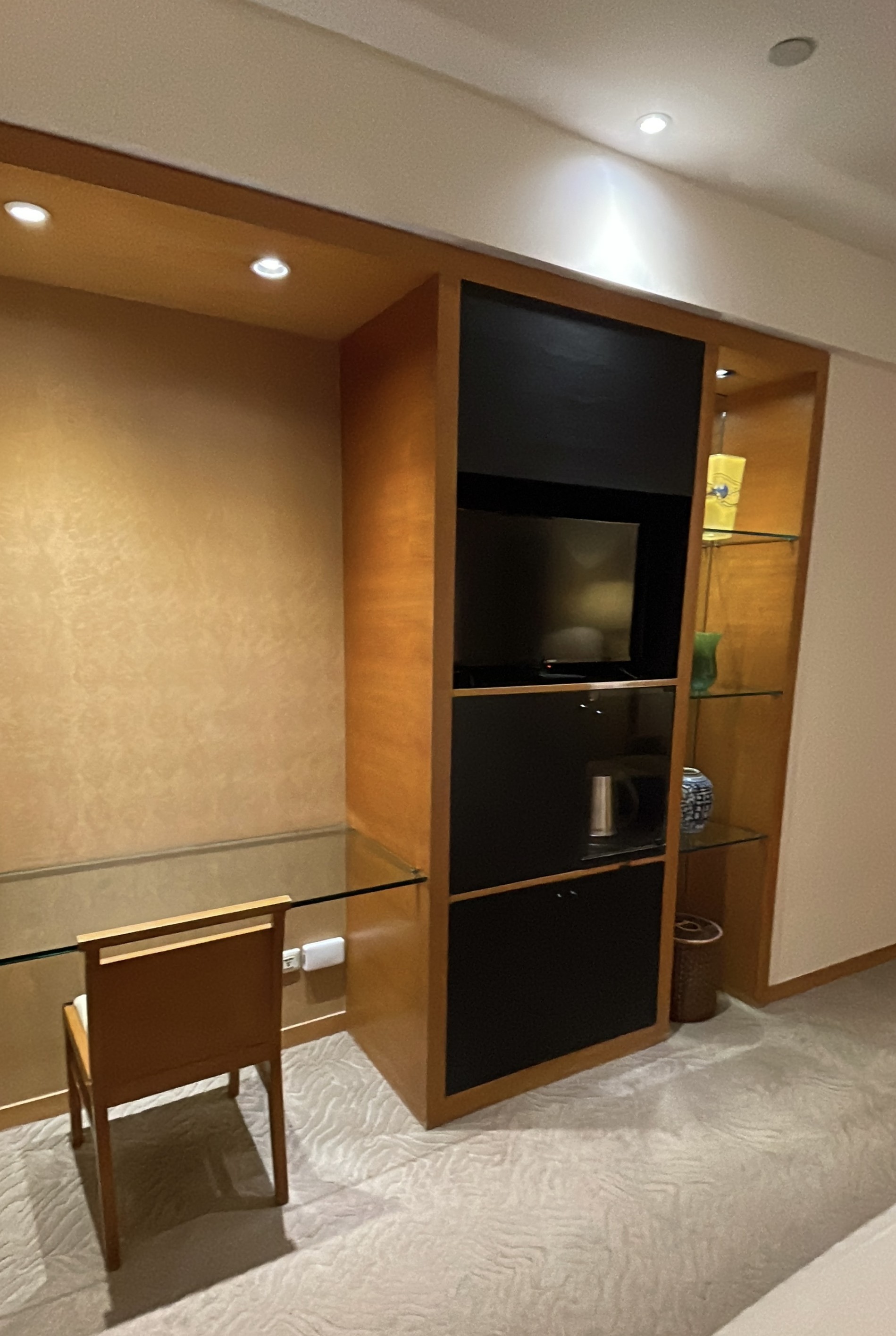 Cabinet and desk